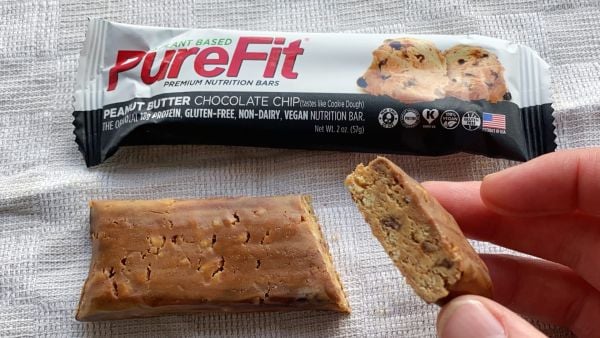 Proteinbar Pure fit vegan plant based peanut butter chocolate chip nutrition bar 03