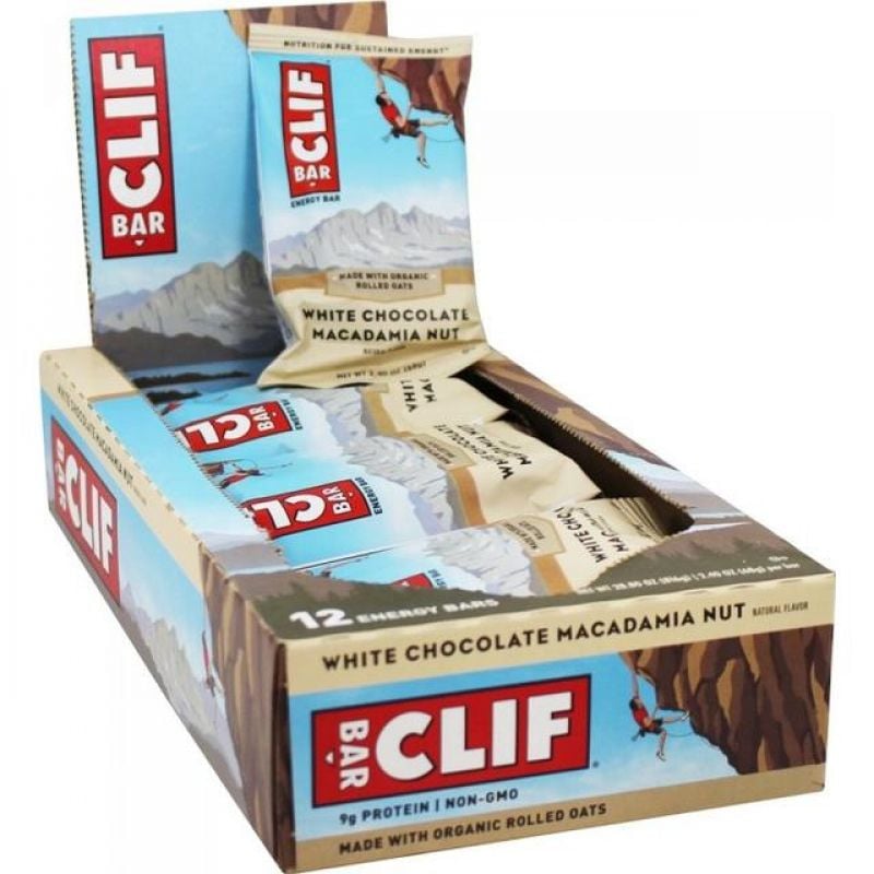 Clif Bar Energy Bar White Chocolate Macadamia 68g 12 st