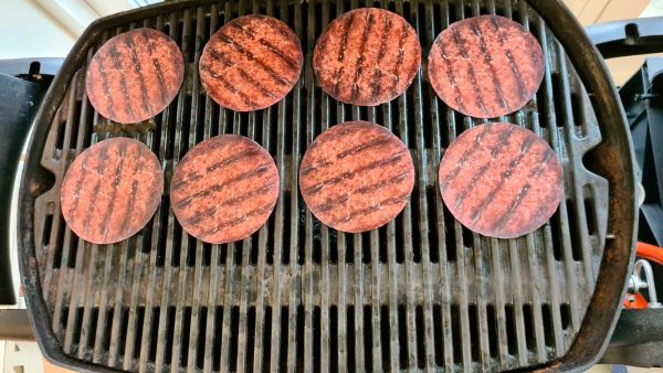 Test of gas grill Weber Q 3200 grill surface