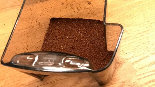 Wilfa Svart Classic Aroma coffee grounds close up