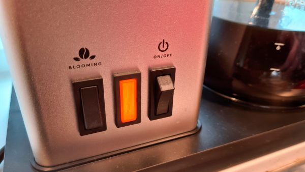 coffee machine test OBH Nordica Blooming switches