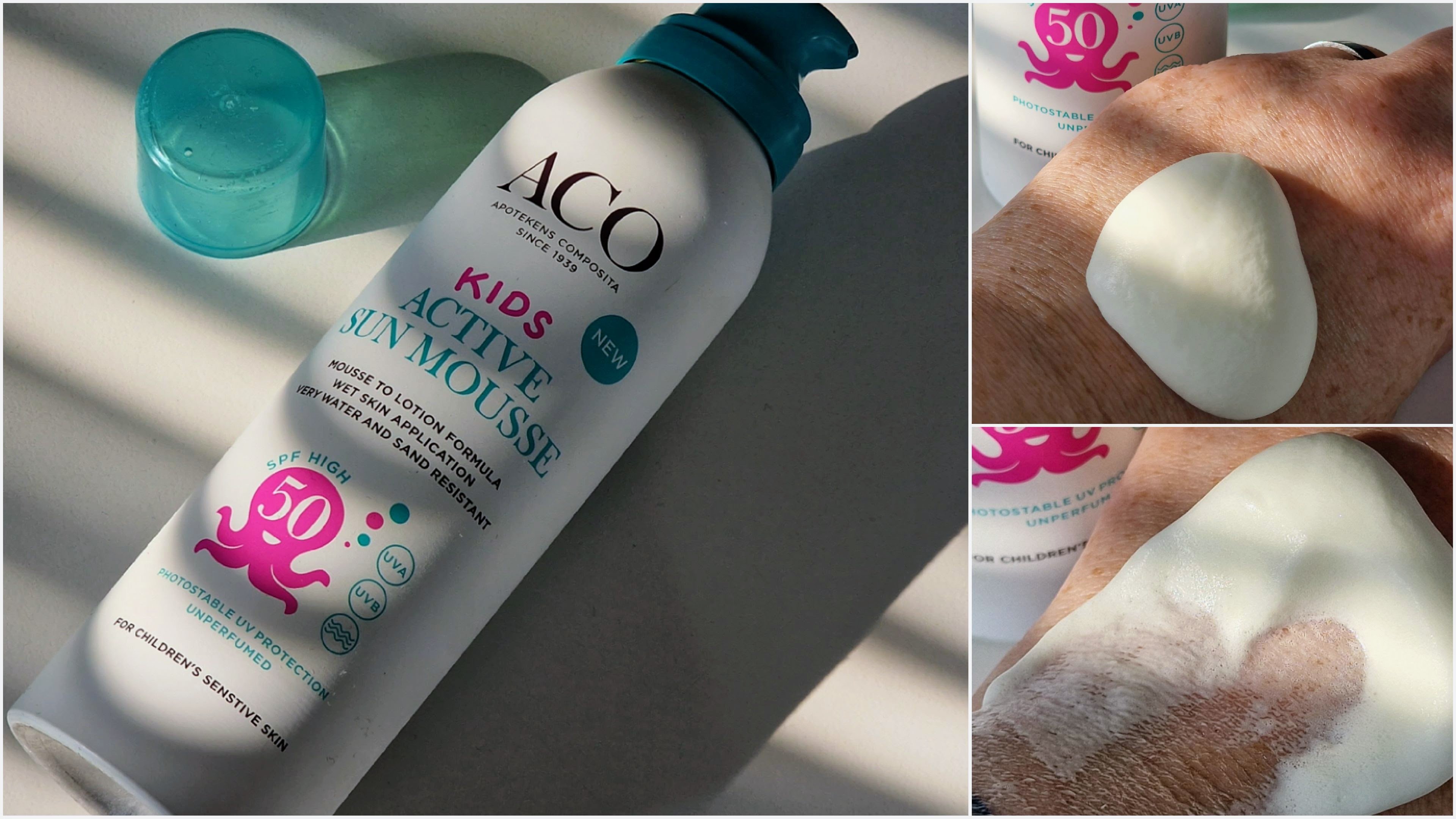 BiT ACO Sun Kids Active Mousse SPF 50 sittdel