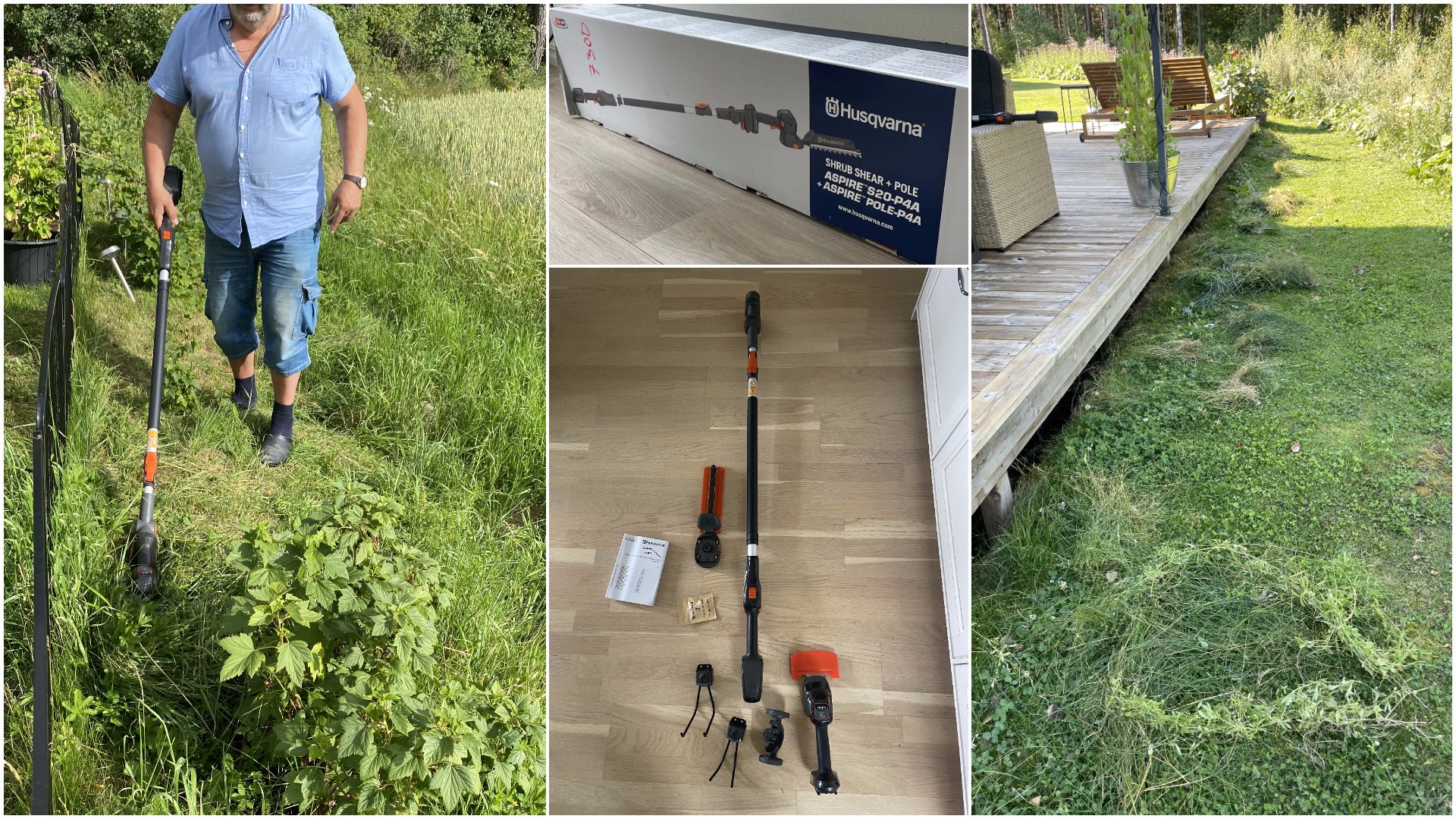 Husqvarna Aspire S20 Grästrimmer + Aspire teleskopskaft
