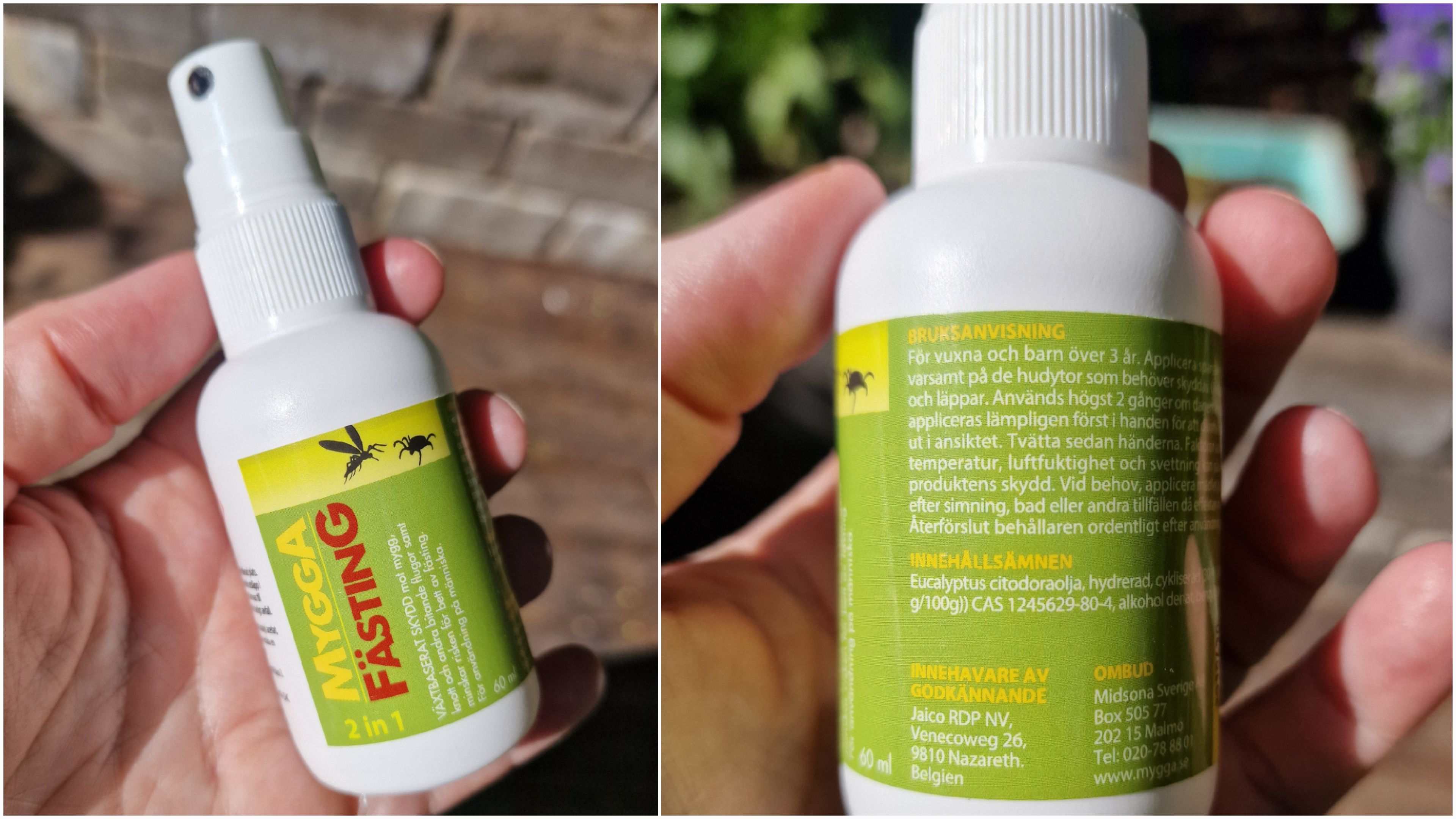 MyggA Fästing 2 in 1 Insektsspray