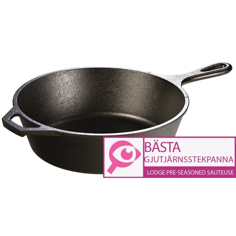 Basta gjutjarnsstekpanna Lodge Pre Seasoned Sauteuse 1