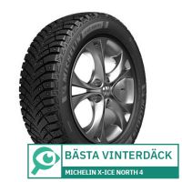 
							
								Michelin X-Ice North 4
								
									- Bästa vinterdäck
								
							
						